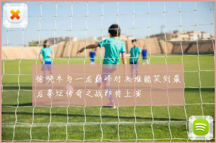 徐哓冬与一龙巅峰对决谁能笑到最后拳坛传奇之战即将上演